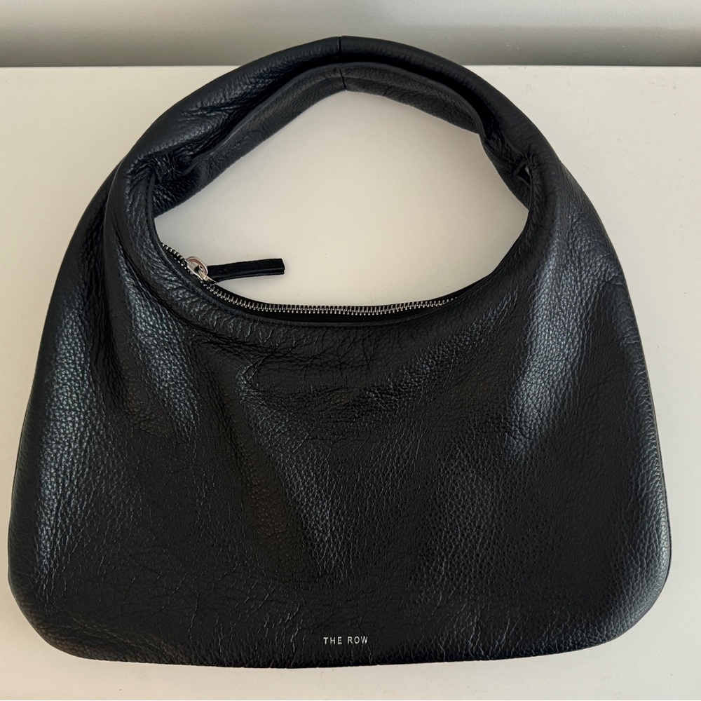 The Row Everyday bag in black leather